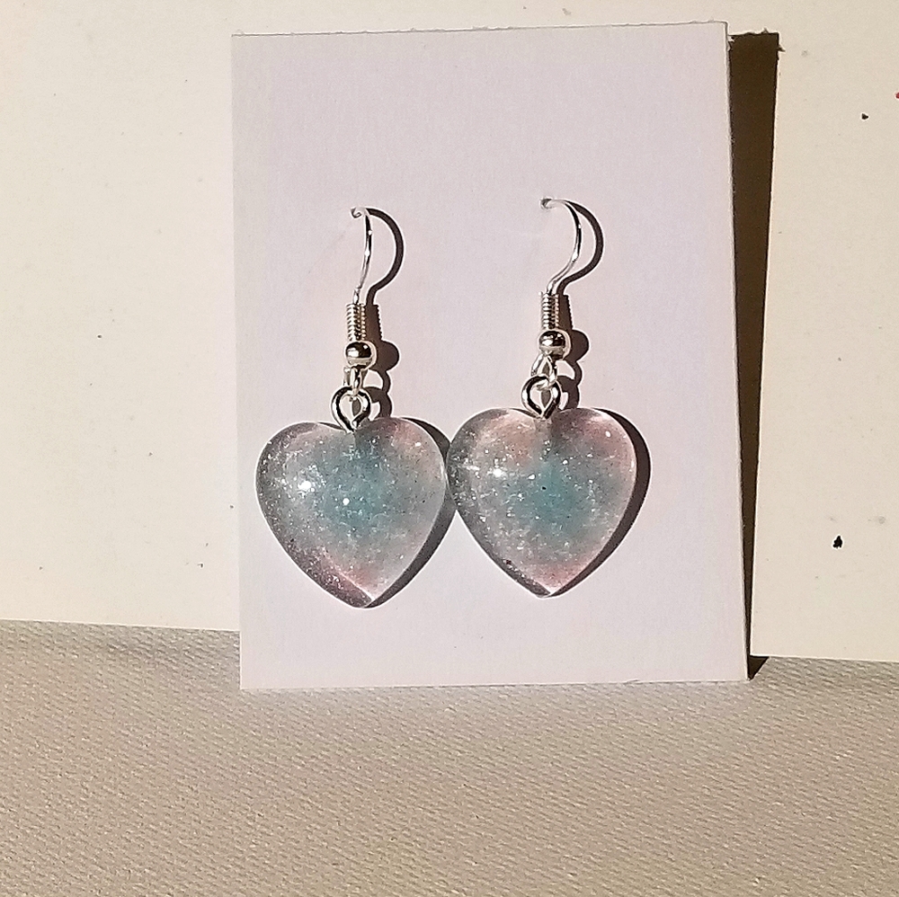 Sparkly Heart Earrings